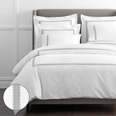 Hewett Luxe Smooth Egyptian Cotton Sateen Duvet Cover - Gray, Oversized King/Cal King