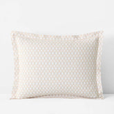 Feliciana Geo Garment Washed Cotton Percale Sham - Clay, Standard