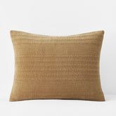 Line Stitch Velvet Quilted Sham - Gold, King