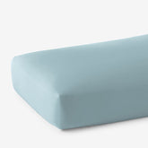 Premium Cool Supima® Cotton Percale Fitted Bed Sheet - Slate Blue, King