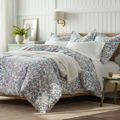 Holiday Print Classic Ultra-Cozy Cotton Velvet Flannel Sham - Botanical Grace, Euro