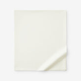 Classic Cool Cotton Percale Deep Pocket Flat Bed Sheet - Cream, King