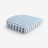 Contour Chair Cushion - Narrow Stripe Air Blue, 18 in. x 18 in.