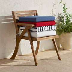 Replacement Knife Edge Chair Cushion - Jockey Red, 18 in. x 18 in.