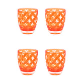 Palazzioi Tumblers, Set of 4 - Orange, Small