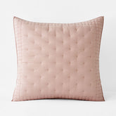 Pintuck Quilted Sham - Faded Rose, Euro