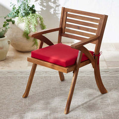 Replacement Knife Edge Chair Cushion - Jockey Red, 18 in. x 18 in.