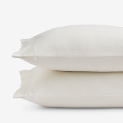 Classic Ultra-Cozy Cotton Velvet Flannel Pillowcase Set - Ivory, King