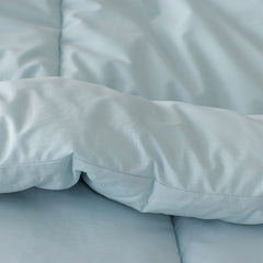 Classic Cool Cotton Percale Comforter - Pale Blue, Full/Queen
