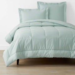 Classic Cool Cotton Percale Comforter - Sea Mist, Twin/Twin XL
