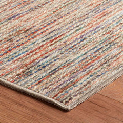 Clay Washable Rug - Multi, 4' x 6'
