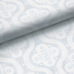 Chateau Traditional Wallpaper - Sky Blue, Swatch
