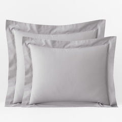 Classic Cool Organic Cotton Percale Solid Sham - Gray, Euro