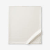 Classic Smooth Sateen Solid Flat Bed Sheet - Ivory, Twin/Twin XL