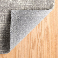 Crosshatch Hand Hooked Wool Rug - Gray, 2' x 3'