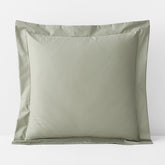 Classic Smooth Wrinkle-Free Sateen Sham - Laurel Green, Euro