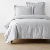 Classic Smooth Sateen Solid Duvet Cover - Light Gray, Twin/Twin XL