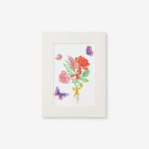 Butterflies & Flowers Wall Art - Purple