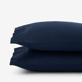 Premium Smooth Supima® Cotton Wrinkle-Free Sateen Pillowcase Set - Navy, King