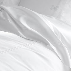 Dorset Stripe Luxe Smooth Egyptian Cotton Sateen Sham - Gray, King