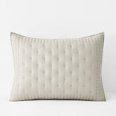 Pintuck Quilted Sham - Oatmeal, Standard