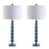 Beaded Table Lamp, Set of 2 - Blue