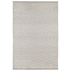 Diamond Handwoven Indoor/Outdoor Rug - Platinum, 6' x 9'