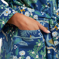 Poplin Women's Robe - Peacock, M/L