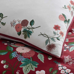 Dahlia Decorative Square Pillow Cover - Ivory, 26 in. x 26 in.