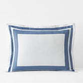 Double Border Classic Smooth Wrinkle-Free Sateen Sham - Infinity Blue, Standard
