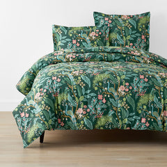 Peacock Classic Smooth Sateen Comforter - Evergreen, Full/Queen