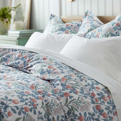 Holiday Print Classic Ultra-Cozy Cotton Velvet Flannel Sham - Botanical Grace, Euro