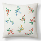 Amelia Decorative Square Pillow Cover - Ivory