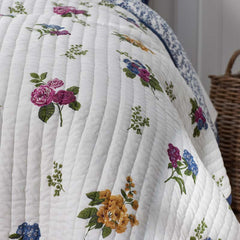 Alden Floral Reversible Quilted Sham - Ivory, King
