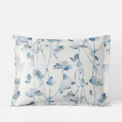 Garden Leaf Premium Smooth Wrinkle-Free Sateen Sham - Blue Multi, King