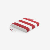 Replacement Knife Edge Chair Cushion - Cabana Jockey Red, 16 in. x 15 in.