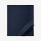 Premium Smooth Supima® Cotton Wrinkle-Free Sateen Flat Bed Sheet - Navy, King/Cal. King
