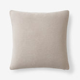 Classic All Season Breathable Cotton Knit Decorative Pillow Cover - Taupe