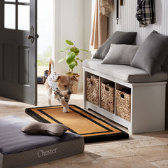 Border Coir Doormat - Red, 24 in. x 57 in.