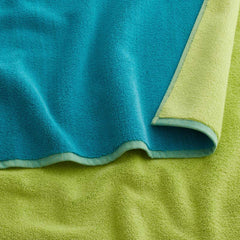 Reversible Solid Bath Towel - Teal Blue