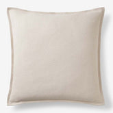 Linen Decorative Square Pillow Cover - Sand, 24 in. x 24 in.