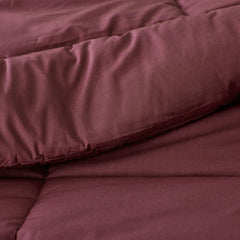 Classic Cool Cotton Percale Comforter - Plum, Twin/Twin XL