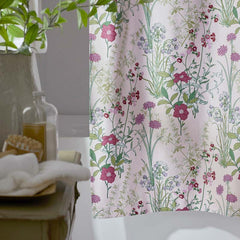 Bloom Meadow Classic Smooth Sateen Shower Curtain - Blush