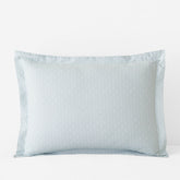 Clemencia Classic Cool Cotton Percale Sham - Geo Pale Blue, King