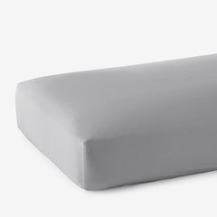 Classic Smooth Rayon Made From Bamboo Sateen Fitted Bed Sheet - Pebble Gray, Queen