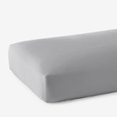 Classic Smooth Rayon Made From Bamboo Sateen Fitted Bed Sheet - Pebble Gray, Twin