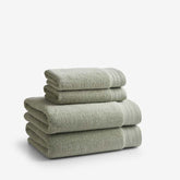 Plush Spa Solid 4-Piece Bath & Hand Towel Set - Willow
