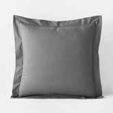 Premium Cool Supima® Cotton Percale Sham - Pewter, Euro