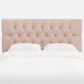 Park Tufted Velvet Headboard - Blush, Cal King