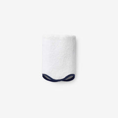 Scalloped Edge Washcloth - Navy